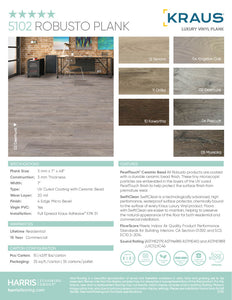 "Glue Down" Luxury Vinyl Plank and Tile - $1.89 to $3.19 Robusto