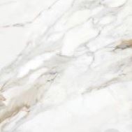 Close-up of a white marble tile with subtle gray veining