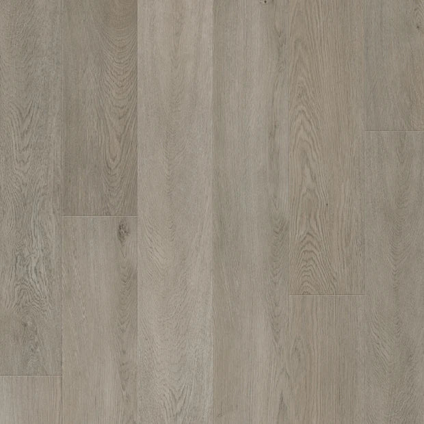 Close-up of a wood-patterned floor tile with a neutral color.