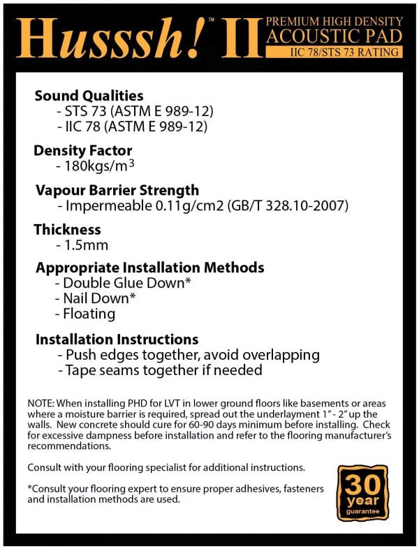 Premium Acoustic Underpad for Laminate - $0.45 per sq. ft.