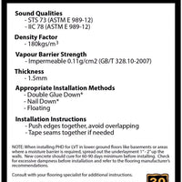 Premium Acoustic Underpad for Laminate - $0.45 per sq. ft.