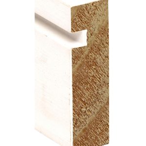 5'' Contemporary Bevel Baseboard - 10 ft lengths - Primed Pine - $1.29 per linear foot