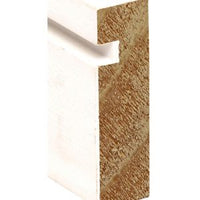 5'' Contemporary Bevel Baseboard - 10 ft lengths - Primed Pine - $1.29 per linear foot