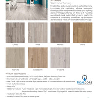 Fuzion Atlantis Laminate - 12mm thick - 7.5 in. wide - waterproof - Petra colour in Stock @ $2.79/SF