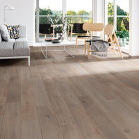 Fuzion Atlantis Laminate - 12mm thick - 7.5 in. wide - waterproof - Petra colour in Stock @ $2.79/SF