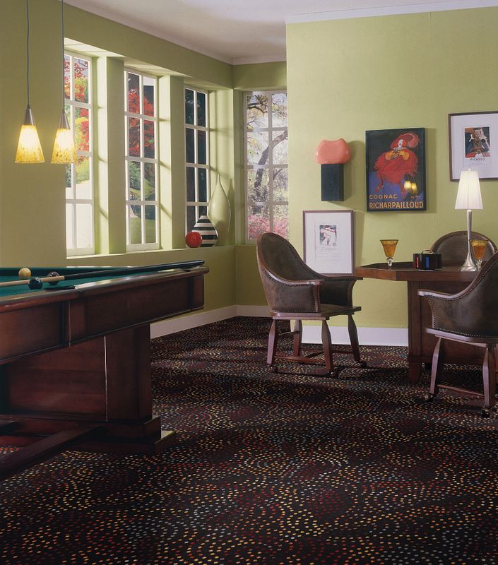 Home Theatre Carpet - fun patterns with installation available!