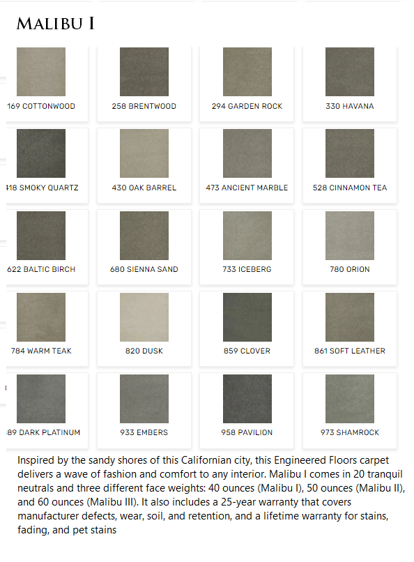 Carpet by DreamWeaver Malibu I