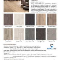 Fuzion Flooring Laminate - Oceana 8mm thick - 7.5 in. wide - waterproof