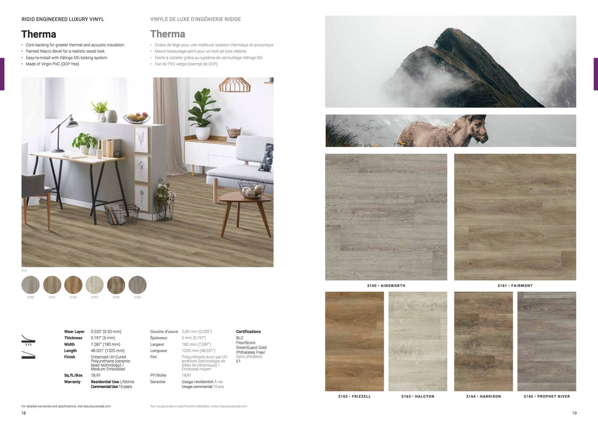 Beaulieu Canada - Luxury Vinyl Plank or Tile